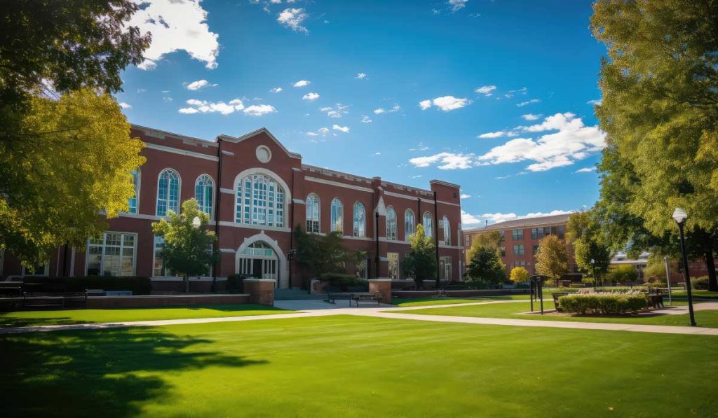 The main campus building of STEAMBRIDGE International School on a sunny day.